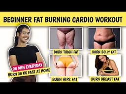 8 Mins Beginner Full body fat burning cardio Workout | Burn 20 KG FAST at home | Fitness Journey