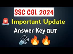 SSC CGL 2024 ANSWER KEY OUT