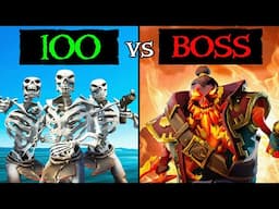 100 Skeletons VS Skeleton Lords in Sea of Thieves