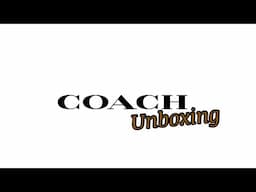 Coach Unboxing!! What did I buy? #coachoutlet