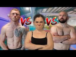 GYMNASTICS CHALLENGE vs. my Brother & Boyfriend!!