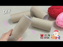 VERY Beautiful ! Christmas decoration idea with Toilet paper roll - Genius recycling craft -DIY hack