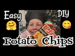 DIY 😋 EASY 🤗 PEASY 🥔 Potato Chips! Please 👍 & Share ❤️ #vanlife #budgettravel #diy #cheapeats