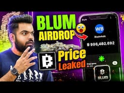 BLUM Airdrop PRICE PREDICTION | Blum Price LEAKED | Blum Update