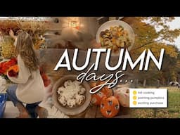 AUTUMN DAYS  | exciting purchase, cozy meals, painting pumpkins, & thrifting 🍂💌🕯️