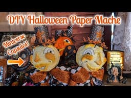 DIY Vintage Halloween Paper Mache Using Miniverse Capsules Remix idea