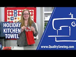 Reva's Holiday Hanging Kitchen Towel Project