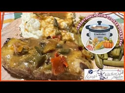 Creamy Ranch Slow Cooker Pork Steak- CROCKTOBER 2024