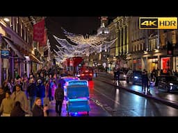 2 HOURS of Christmas Magic in London 🎄 Festive Highlights 2024 I Christmas Markets Rush [4K HDR]