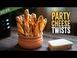 Perfect Party Cheese Twists with Mustard & Parmesan