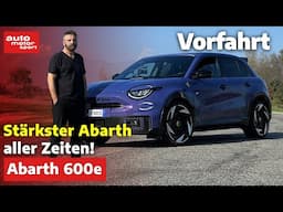 Abarth 600e: Fahrspaß und Emotionen ohne Verbrenner? | auto motor und sport