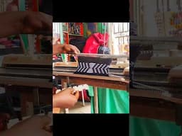 Knitting Machine Needles Pusher Pattern tutorial  #knitting #shorts