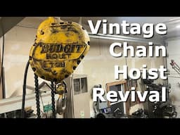 1960's Budgit Electric Chain Hoist Revival.