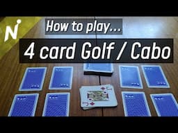 How to play 4 card Golf / Cabo in 6 minutes