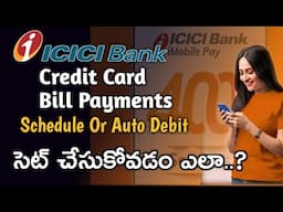 How to schedule ICICI credit card bill payment on ICICI ipay mobile app | Auto debit ICICI card bill