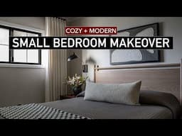 EXTREME SMALL BEDROOM MAKEOVER  (full DIY remodel + decorating ideas)