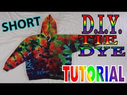 DIY Rainbow Sweatshirt Tie Dye Crinkle [Short Tutorial]