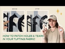 HOW TO PATCH A HOLE IN YOUR TUFTING FABRIC | a proven approach for fixing tears while tufting