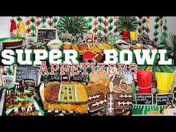 🏈Super Bowl Appetizers 🏟️| Easy Party Food Ideas | Stadium Taco Dip, Mini Cheeseburger Bites & More!