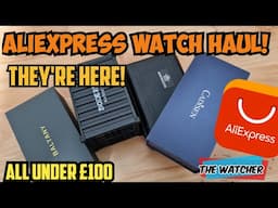 1st AliExpress watch haul! 1 week delivery! | All under £100 watch unboxing | The Watcher