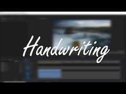 handwriting text effect in video | premiere pro