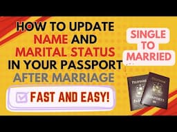 PAANO MAG-UPDATE NG PASSPORT SURNAME AND STATUS AFTER MARRIAGE + REQUIREMENTS + BONUS TIPS