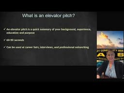 Military Spouse Lunch and Learn Elevator Pitch FB Video