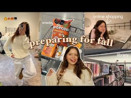 PREPARING FOR FALL🍁online shopping, trying fall snacks, going to the library and more :)