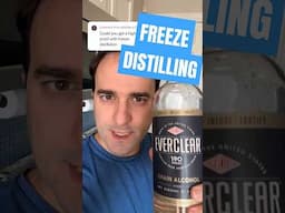 can you freeze distill everclear to make it stronger?