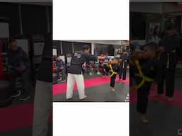 Fun kick with our white, yellow and orange belts #ckdojo #karate #sportmartialarts