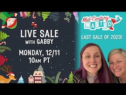 LAST LIVE SALE of 2023 with Gabby of Marine Layer Vintage!