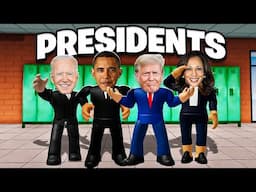 When US PRESIDENTS Takeover Roblox Fight in a School