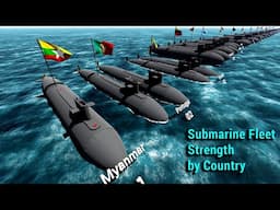 Submarine fleet strength by Top Country ( 2023 ) Military Power Comparison