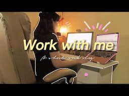 work with me ♫  late night lofi music / silent vlog