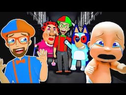 Baby and Blippi Escape 100 Prisons!