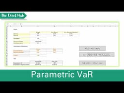 Estimating VaR Using The Parametric Method - Value At Risk In Excel