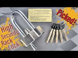 [1607] Lucan “High Security” Rack Padlock Picked!