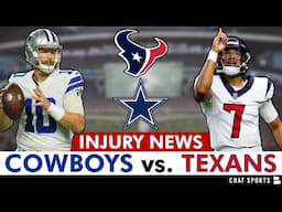 Cowboys vs Texans Preview, Injury Report, Tyler Smith, Tyler Guyton, Hunter Luepke | NFL Week 11 MNF