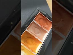 beautiful metallic paints #watercolorart #metallicpaint #satisfying