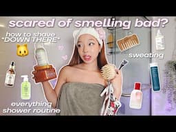 TMI FEMININE HYGIENE GIRL TALK: kitty odor & shaving, everything shower routine, hair, self care