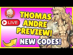 NEW CODES & THOMAS ANDRE KOREAN TRANSLATED STREAM! THOMAS PREVIEW! [Solo Leveling: Arise]