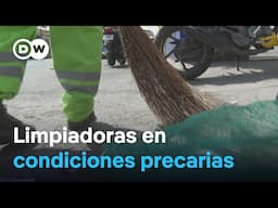 Las duras condiciones de quienes limpian las calles de Ciudad de México