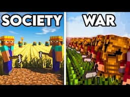 100 Players Simulate Civilization in Minecraft