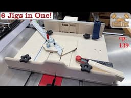 The Best  Table Saw Sled Ever? - Crosscut, Miter, Bevel, Dado, Picture Frames & More!