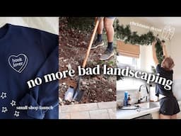 PRODUCTIVE DAYS | home exterior makeover, decorating for christmas & book lover apparel launch