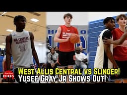 West Allis Central And Slinger Face Off! Yusef Gray Jr Shows Out!