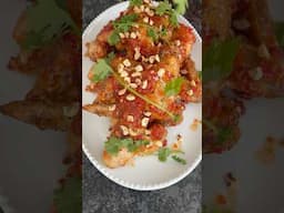 Sweet Thai Chicken Wings…recipe link in comments #chickenwings