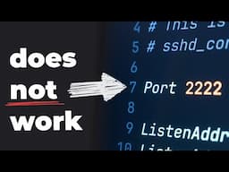 Why I don't change SSH from port 22