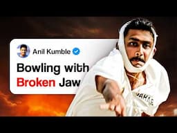 When Anil Kumble Bowled with a BROKEN Jaw?