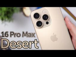 Desert iPhone 16 Pro Max is GOLD! Unboxing, First Impressions & Color Review!